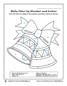 Bells Color by Number and Letter