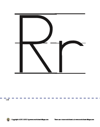 Math R Letter Display letter R – Worksheet Village