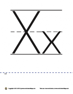 display letter X