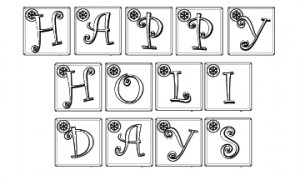 Letters for Holidays Banner
