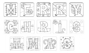 xmas banner letters