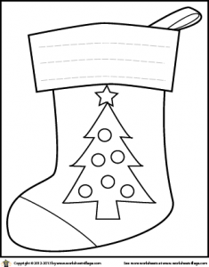 Christmas Stocking with tree