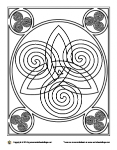 Color the Celtic knots
