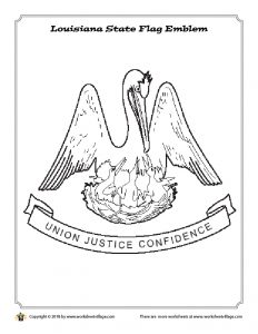 Louisiana State Flag Emblem