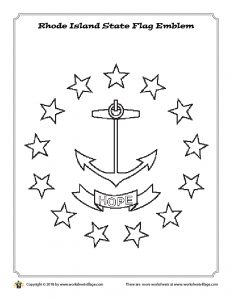 Rhode Island State Flag Emblem