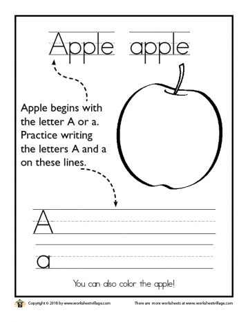 Apple and the Letter A